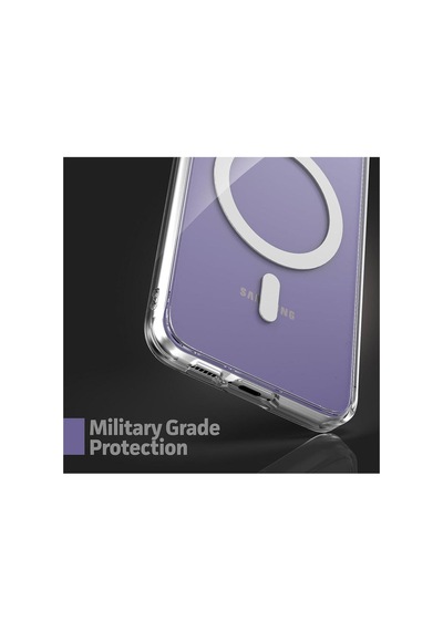 Galaxy S23 Fe Uyumlu Kılıf Magsafe Wireles Şarj Destekli Clear Şeffaf Sararmaz Premium Renksiz Case Resimde Görünen