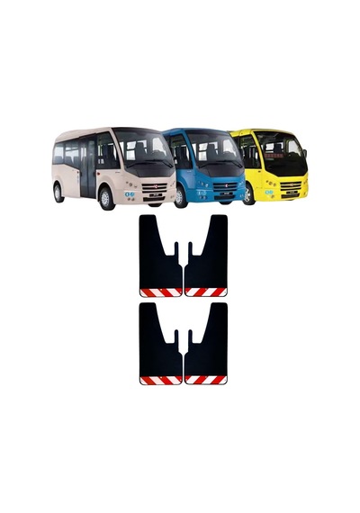 Karsan Jest Kırmızı-beyaz Fosforlu 4'lü Paçalık Çamurluk Tozluk Peu0fx02702
