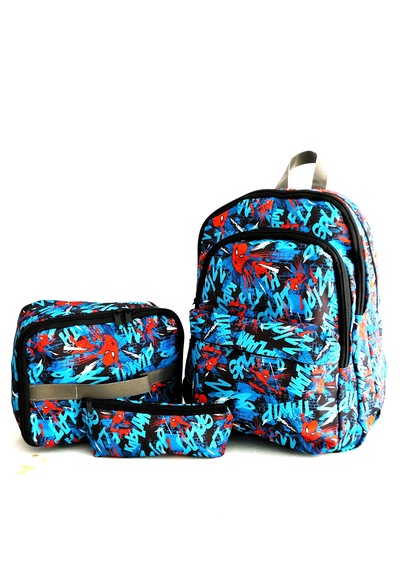 Newbag Örümcek Erkek Sırt Okul Çantası-3'lü Set Yeni Sezon