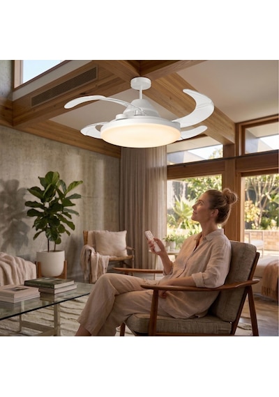 Eco Lounge Cata Ct 1156 Dolunay 72w Fanlı Kumandalı Led Ampul 3 Renk