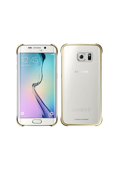 S6 Clear Cover Şeffaf Kılıf Gold