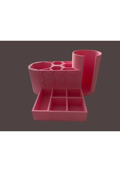 Pembe Makyaj Organizeri Pembe