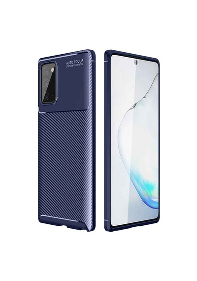 Samsung Galaxy Uyumlu Note 20 Plus Karbon Desenli Negro Silikon Kılıf