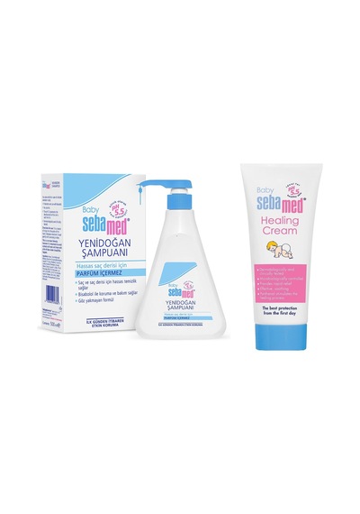 Sebamed Yenidoğan Şampuan 500ml- Bez Bölgesi Bakım Kremi 50ml