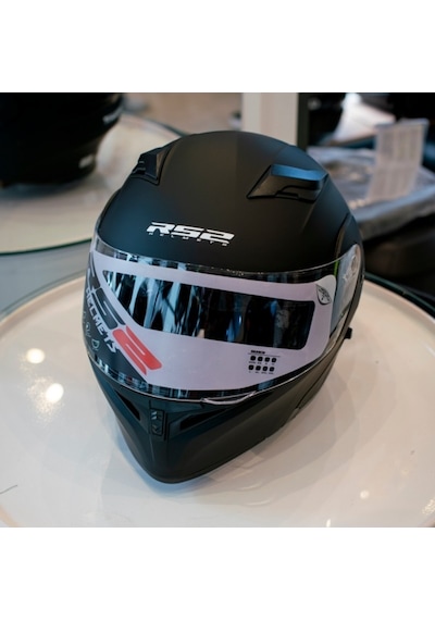 Rs2 902-1 Çene Açılır Motosiklet Kaskı Mat Siyah