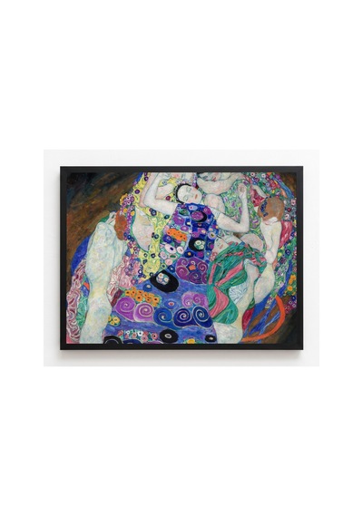 Modern Sanat Klimt Genç Kız Çerçevesiz Poster 21x30 Cm A4 Tablo Modern Sanat Ekspresyonizm