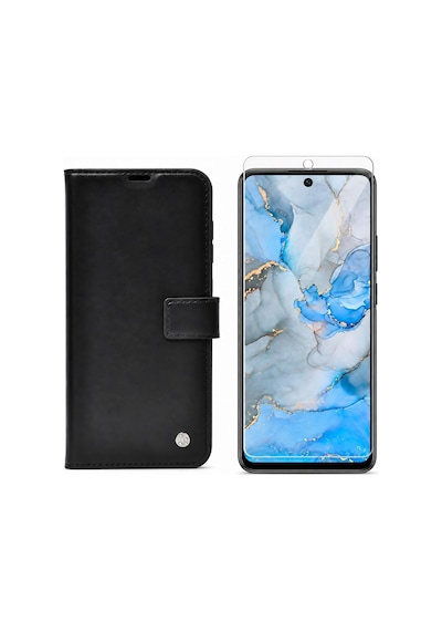 Tecno Spark 20c İle Uyumlu Cüzdanlı Kartlıklı Standlı Kapaklı Suni Deri Telefon Kılıfı Ve Ekran Koruyucu Cam S Diğer