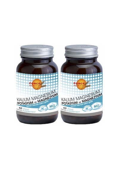 Force Nutrition Kalium Magnesium Magnezyum 2 Adet 60 Tablet