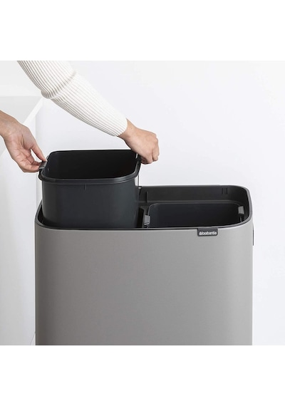 Brabantia Çöp Kutusu Bo Touch Bin Kapak 30+30 Lt Beton Gri 130663 Gri