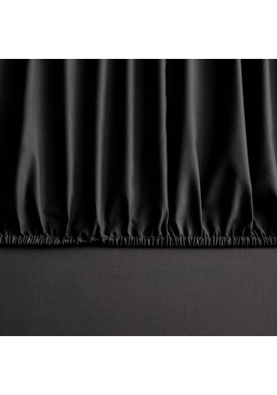Linens Mix&Match Saten King Lastikli Çarşaf Siyah