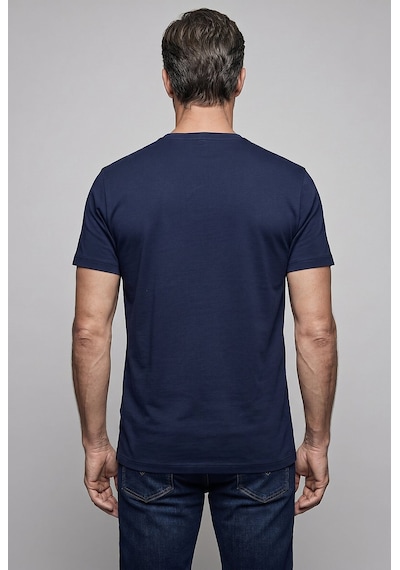 Bisse Lacivert Studio Bi Si Klet Yaka T-shirt Bsts26y26301 E39