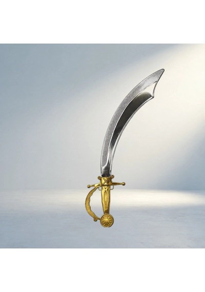 Eğlenceli Parlak Metal Görünümlü Korsan Kılıcı 45 Cm Kostüm Aksesuarı