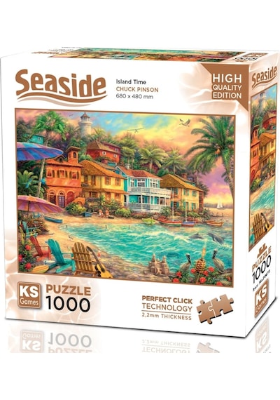 Ks Games 1000 Parça Ada Tatili Puzzle