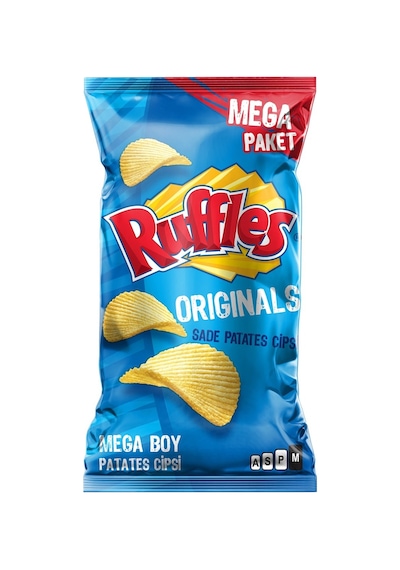 Ruffles Mega Boy Patates Cips 191 G Orijinal Tırtıklı Lezzet 5'li Avantaj Paketi - 5 Adet Tarı