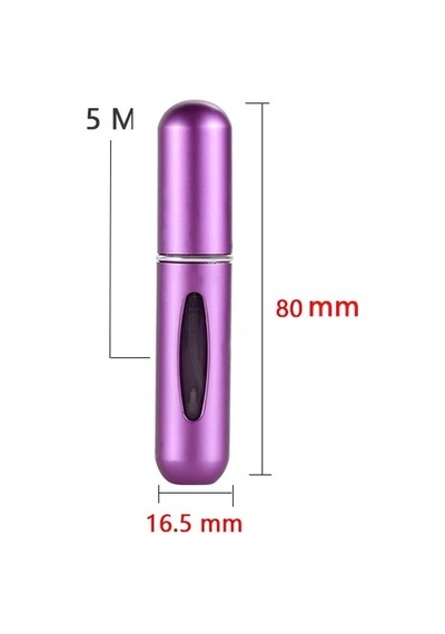 Sunup Sn-14515 Pratik Doldurulabilir Mini Cep Parfüm Şişesi Alüminyum 5ml