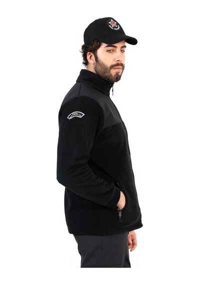 Özel Güvenlik Soft Shell Robalı Polar Mont Siyah