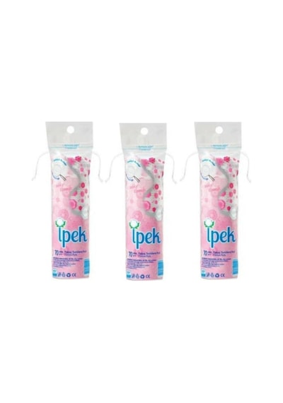 İpek Disk Makyaj Temizleme Pedi 70'li x 3 Paket
