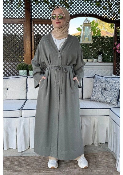Rabia Şamlı Nazenin Kot Tencel Kap Çağla Normal