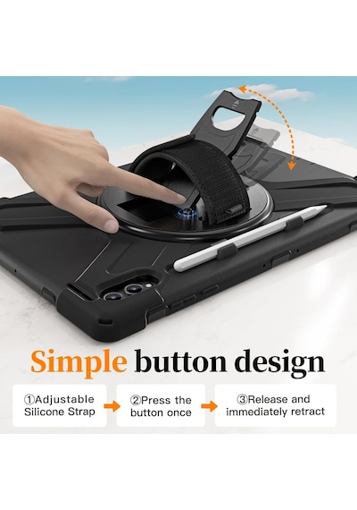 Samsung Galaxy Uyumlu Tab S11 Ultra 14.6inç X930 X936b Kılıf Defender Askılı Zırhlı Tank Case Kılıf