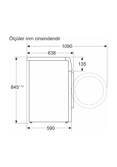 Siemens WG64B2A0TR iQ700 11 KG 1400 Devir Çamaşır Makinesi