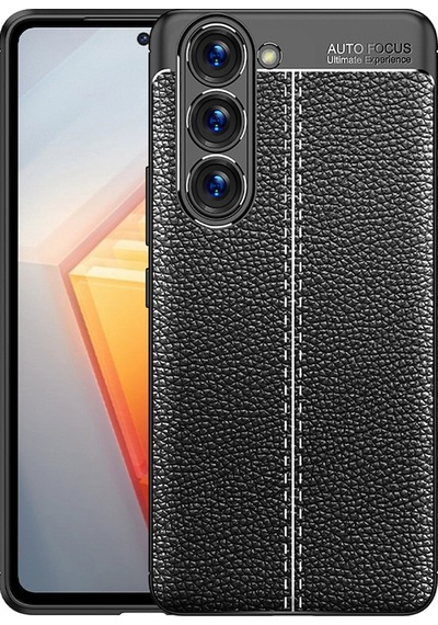 Galaxy S23 Plus Kılıf Zore Niss Deri Desenli Silikon Kılıf
