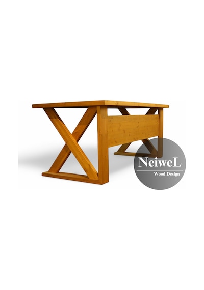 Neiwel Ares X Ahşap Ofis Ve Çalışma Masası x 80 x 240 Açık Ceviz