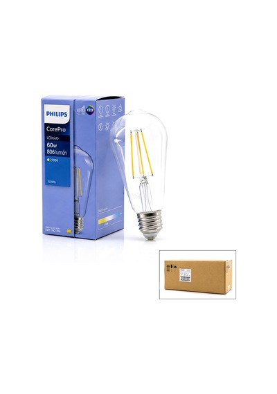 Led Filament Ampul St64 E27 2700k 7w Cam Gövde Belirtilmemiş
