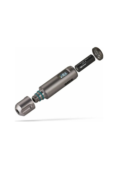 Skinner 3.8 Stroke Silver Kablosuz Dövme Makinesi Seti - Oled Ekran Dövme Makinesi Seti Çift Bataryalı