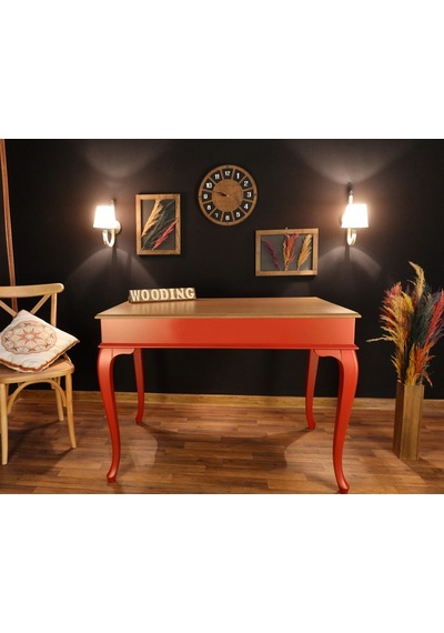 Wooding-Mobilya Wooding 120 Cm Masif Kırmızı Naturel Yemek Masası