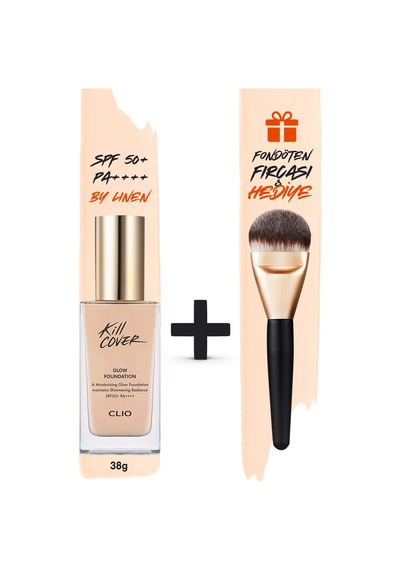 Clio Kill Cover Glow Foundation SPF50+ 3-By Linen