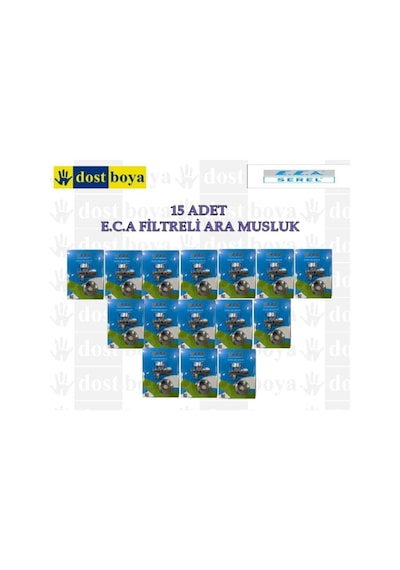 Eca Filtreli Ara Musluk 15 Adet Gri