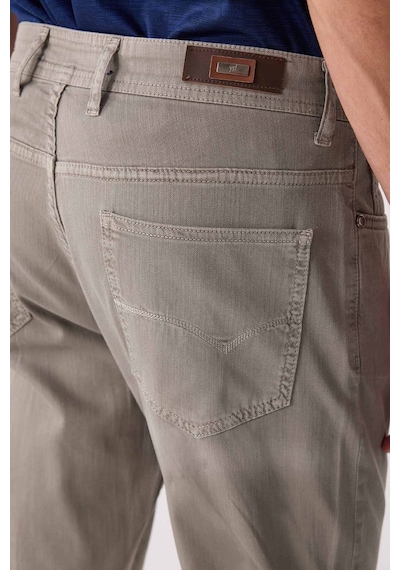 Erkek Yeşil Slim Fit Üst Cep Kanvas Pantolon