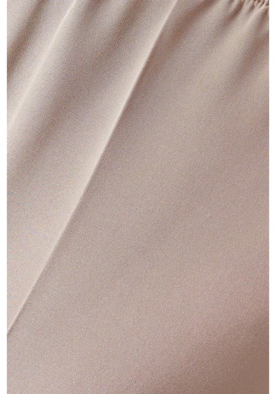12storeez Relaxed Fit Mulberry Ipek Pantolon, Lastikli Bel İle Lüks Ve Konforlu Stil Bej