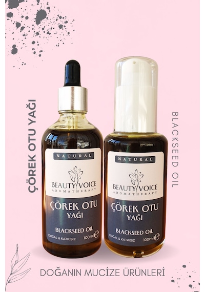 Beauty Voice %100 Saf Çörek Otu Yağı 200 Ml - 2li Set