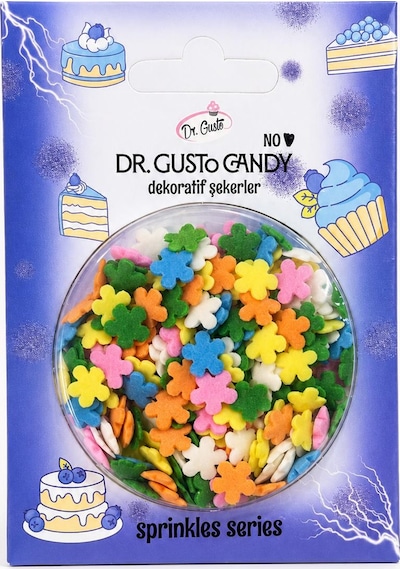 Dr. Gusto Karışık Renkli Papatya Pasta Süsleme Şekeri