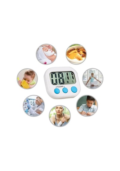 Eveltek Dijital Mutfak Zamanlayıcı, 2 Adet Dijital Yumurta Saati Kuechenwecker Pişirme Timer Saat Kitchen Timer Kısa