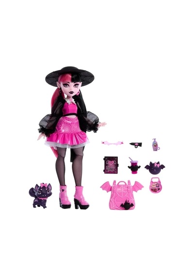 Monster High Pembe Ve Siyah Saçlı Draculaura Bebeği Refreshed Look