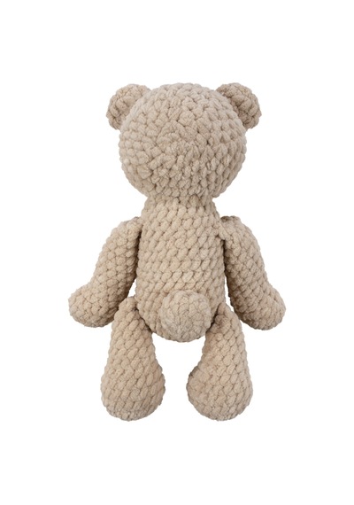 Bebegen Amigurumi Bej Renk Kadife Ayıcık Oyuncak Çok Renkli