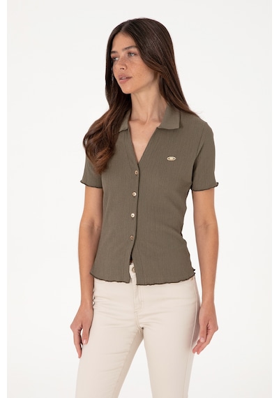 U.s. Polo Assn. Kadın Vizon Gömlek Örme 50299926-vr052 Vizon