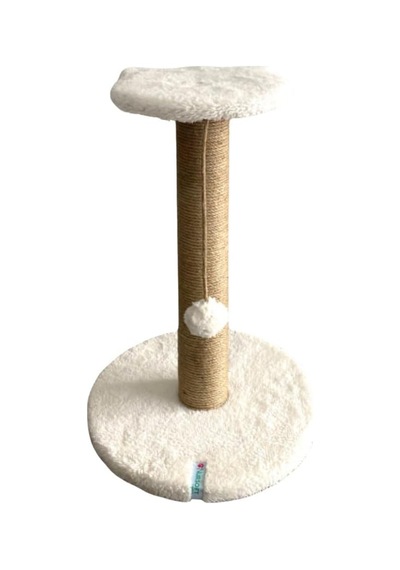 Pet Stepli Kedi Tırmalama Tahtası Beyaz