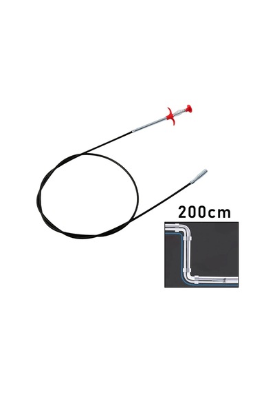 200cm Yaylı - Kıskaç Lavabo - Gider Vb.temizleme - Çok Amaçlı Çubuk Bx40 1