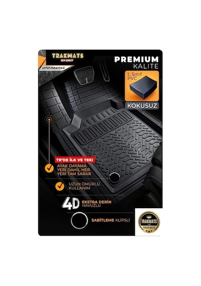 Trakmats Kyb29250 2016 4d Universal Estetik Ve Konforlu Oto Paspas Adk Siyah Peugeot 508 Seda