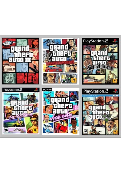 Playstatıon 2 Gta Serisi 6 Oyunluk Set