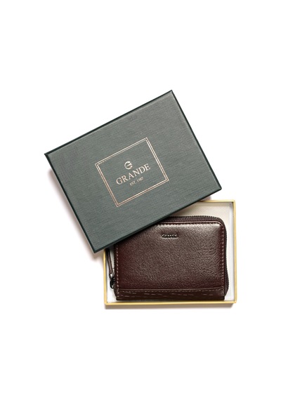 Kahve Cüzdan & Kartlık Unisex 740 Grande Deri Cüzdan Kartlık kahverengi