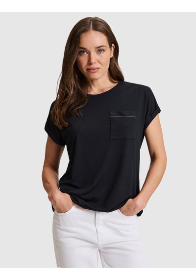 Pierre Cardin Siyah Comfort Fit Basic Tişört 50323602-vr046