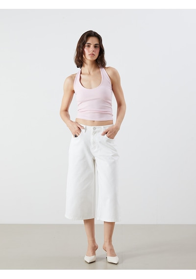 Lcw Vision Pembe Halter Yaka Kadın Atlet