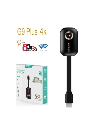 Mirascreen G9 Plus Kablosuz HDMI Ses ve Görüntü Aktarıcı