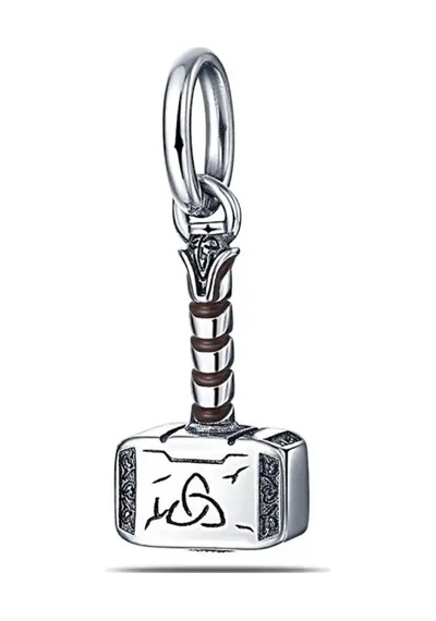 Avengers Thor Çekiç Mjolnirs Charm Gümüş Kaplama