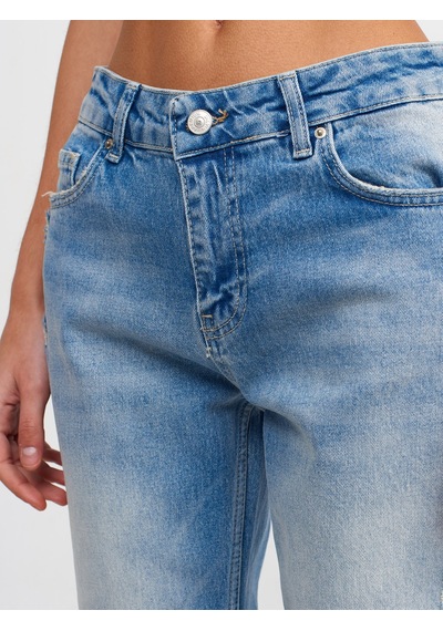 Dilvin Düşükbel Comfort Likra Denim Pantolon 101a71440 Mavi