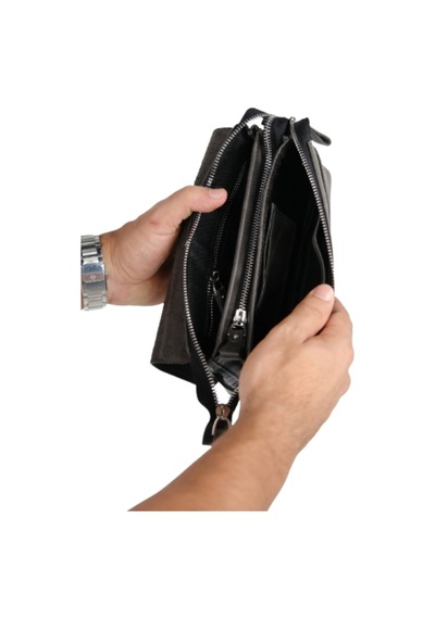 Mft Leather Hakiki Deri Unisex El Çantası Boliva 9874 Tiguan Antrasit